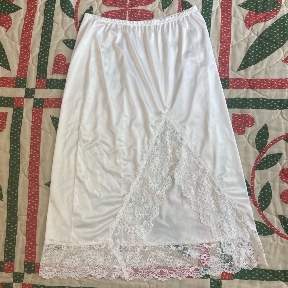 Vintage Asymmetrical Slip Skirt
